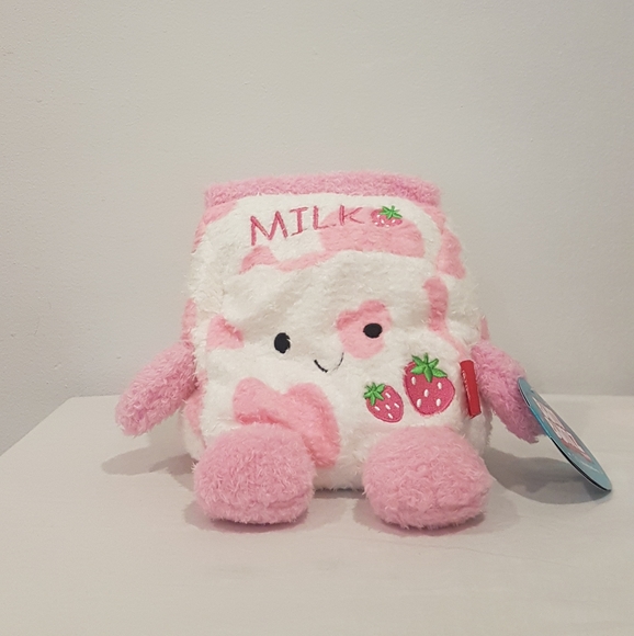 Squishmallows Other - Sunday 7.5" BreakfastBumz Strawberry Milk Bumbumz